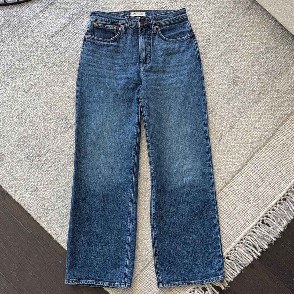 Madewell Women's The Perfect Vintage Wide-Leg Jean Hillson Wash Size 27